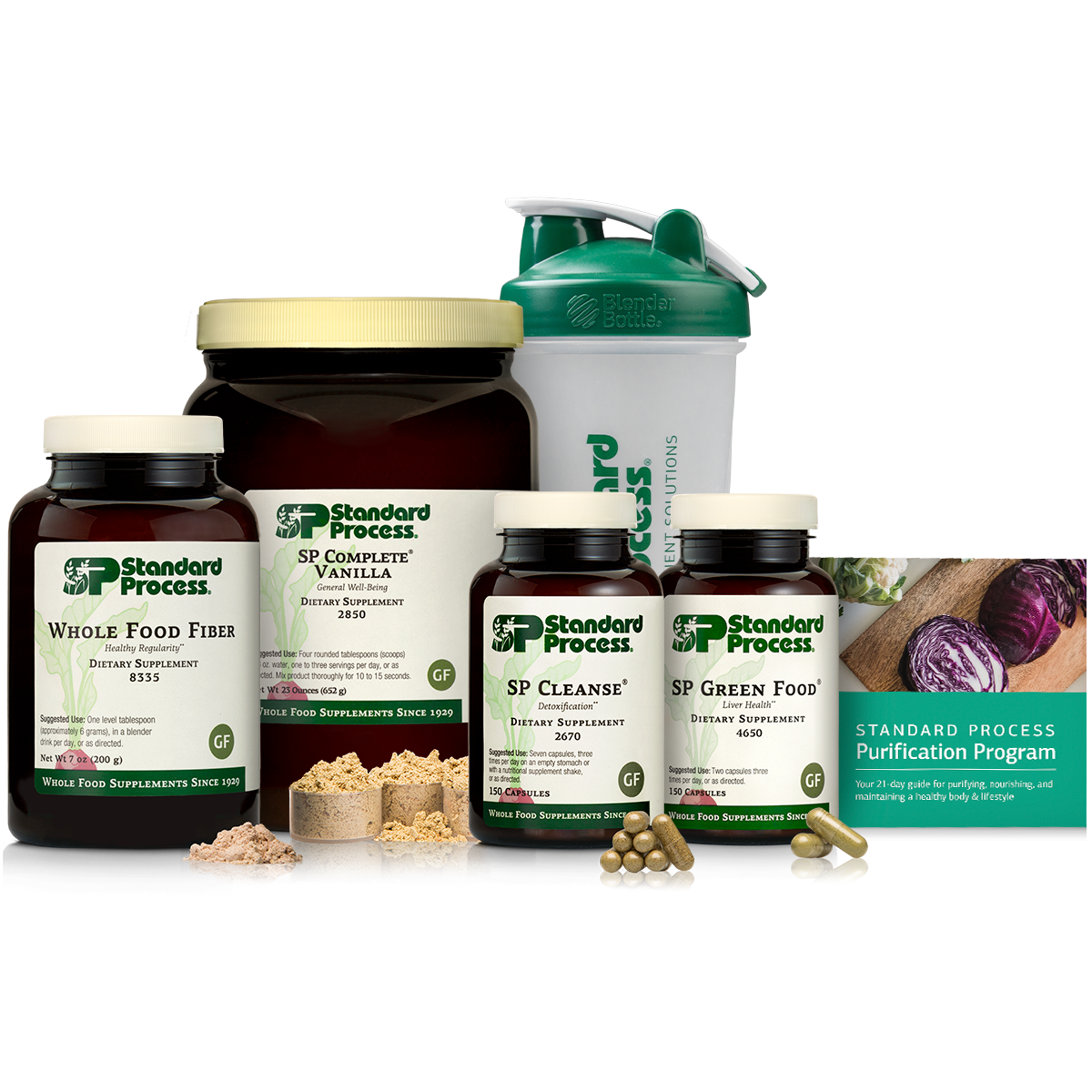 Purification Product Kit with SP Complete Vanilla and Whole Food Fiber