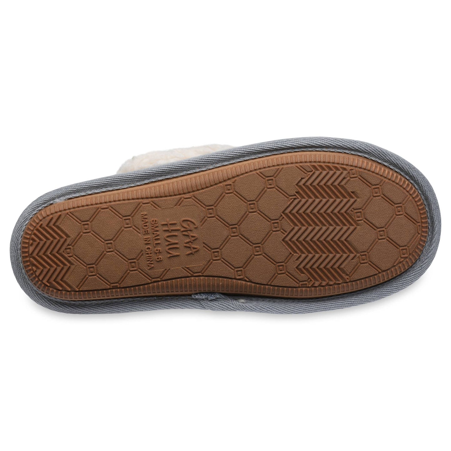 Womens polysuede collared memory foam scuff slipper