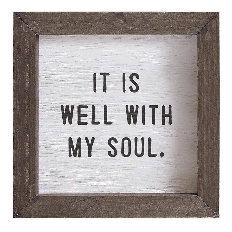 It Is Well With My Soul Wood Board