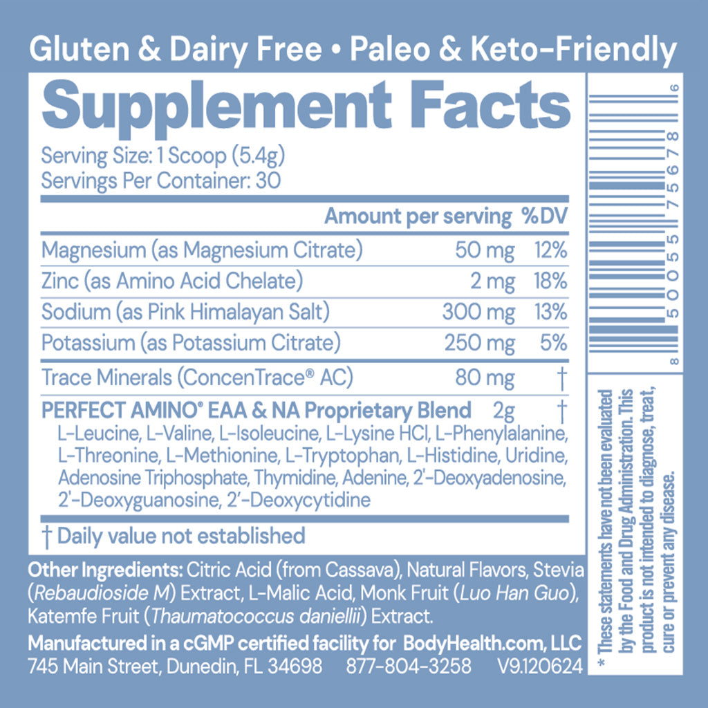 Perfect Aminos Electrolytes-60 servings