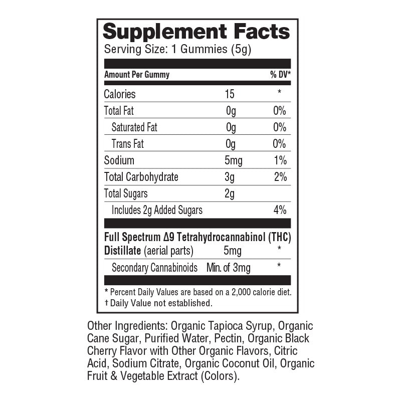 Delta 9 THC Gummies 300mg (60ct)