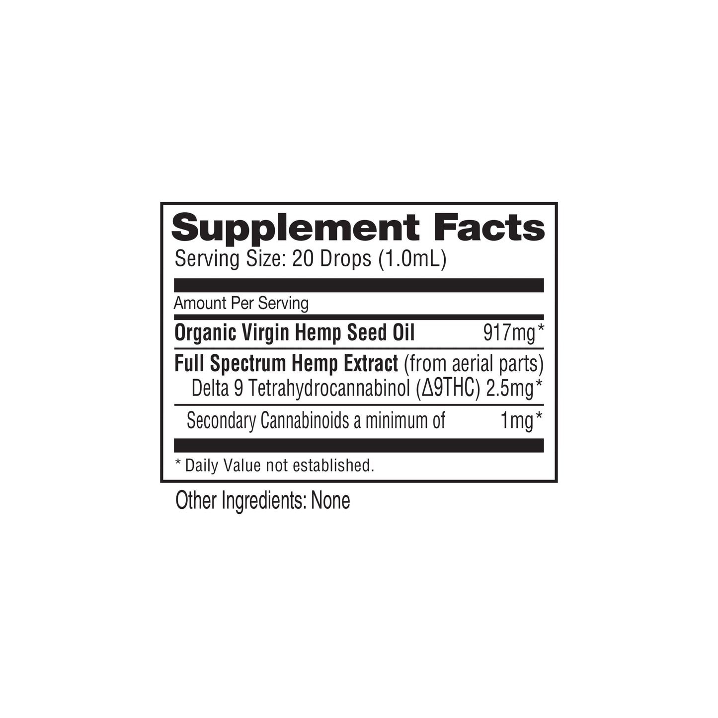 Delta 9 THC Oil 250mg (100mL)
