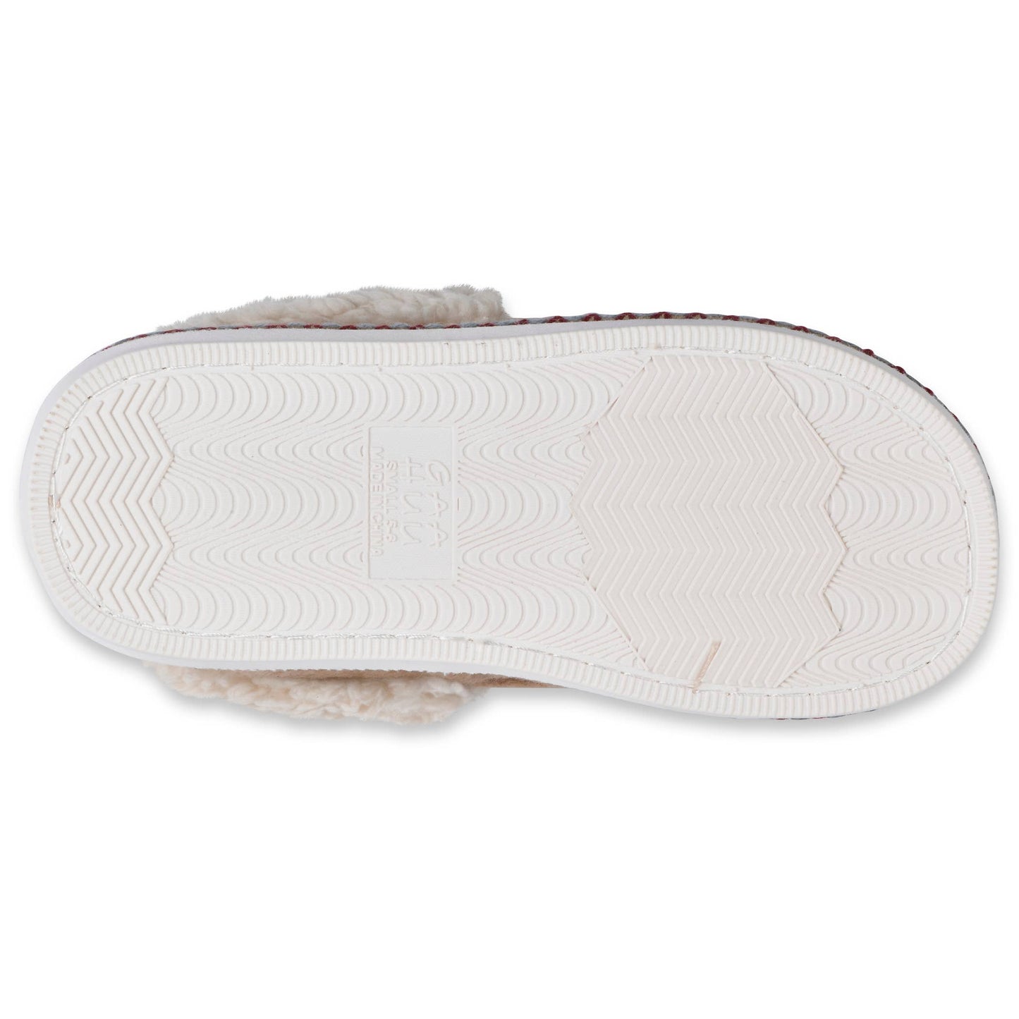 Womens faux wool faur fur collared mocassin slipper