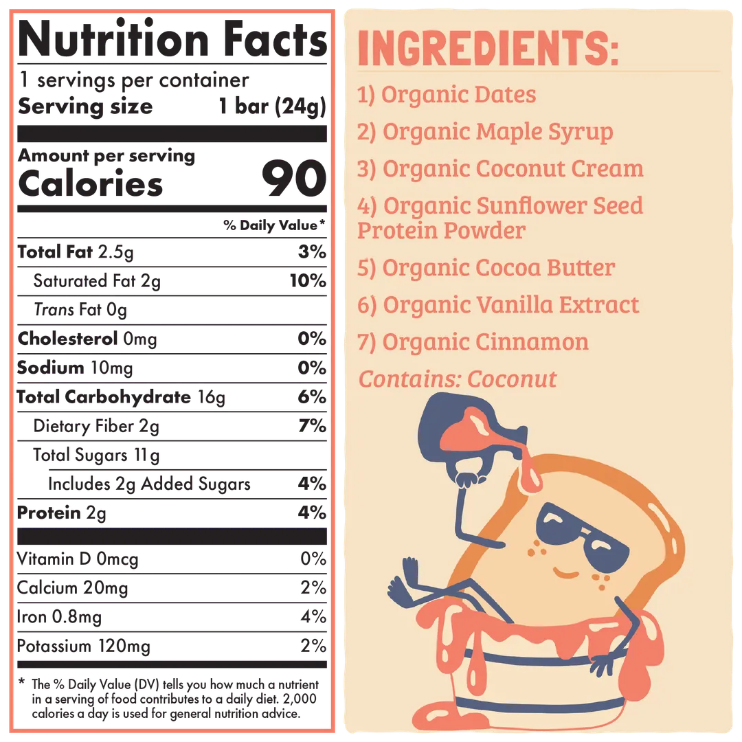 Skout Organic French Toast Kids Snack Bar