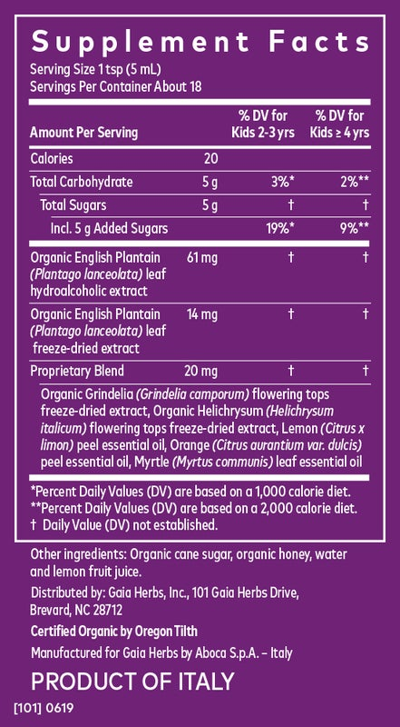 GaiaKids Bronchial Wellness Syrup