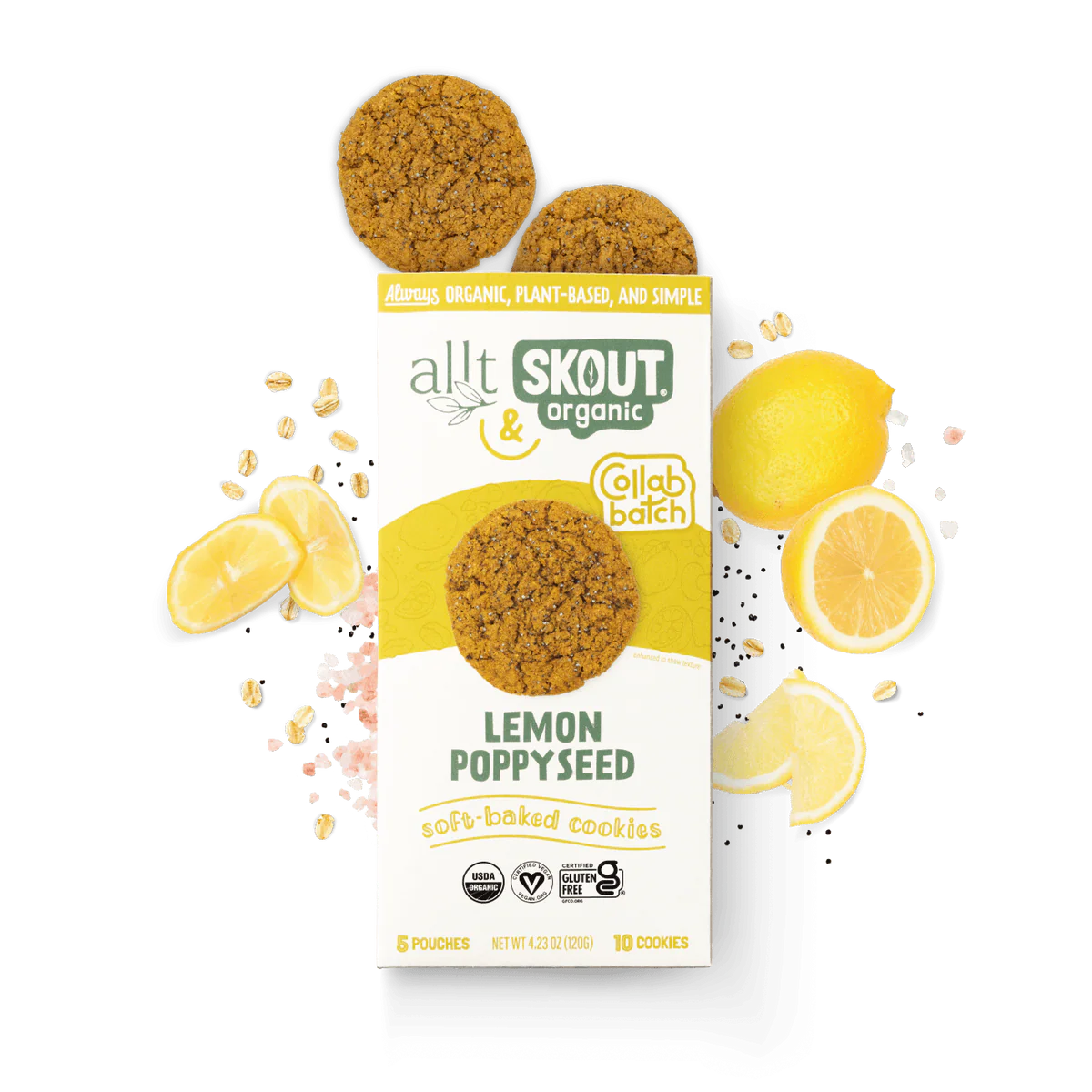 Skout Organic Lemon Poppyseed Soft Baked Cookies