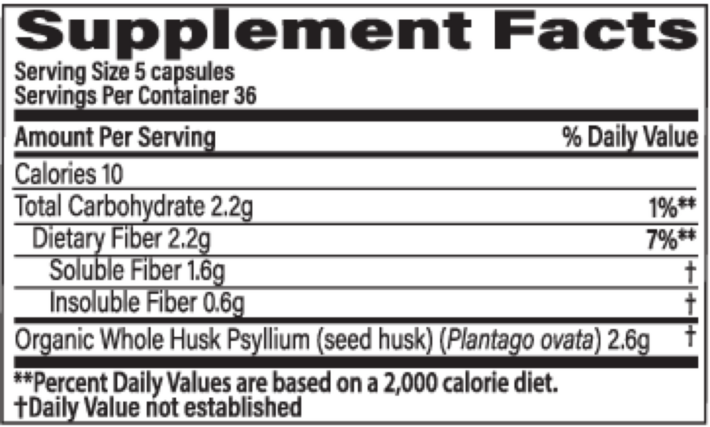 Whole Husk Psyllium