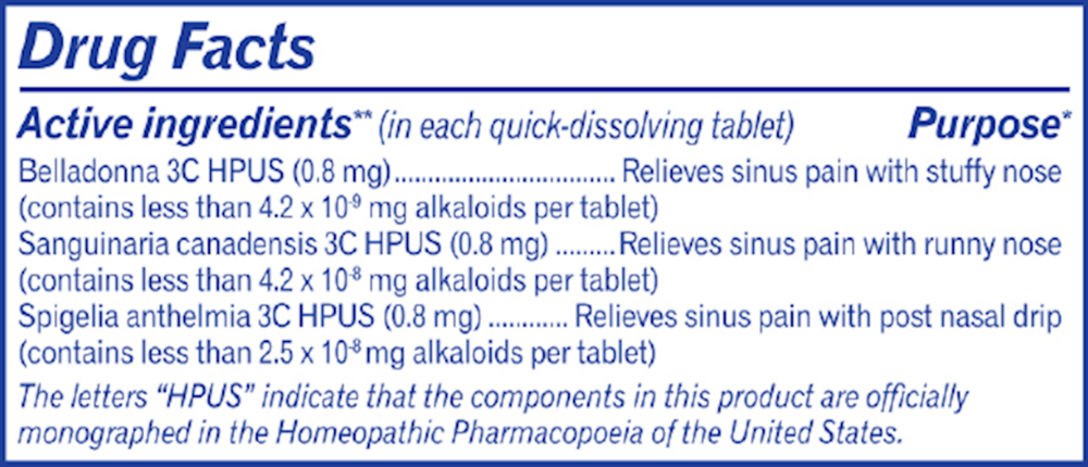 SinusCalm Meltaway Tablets
