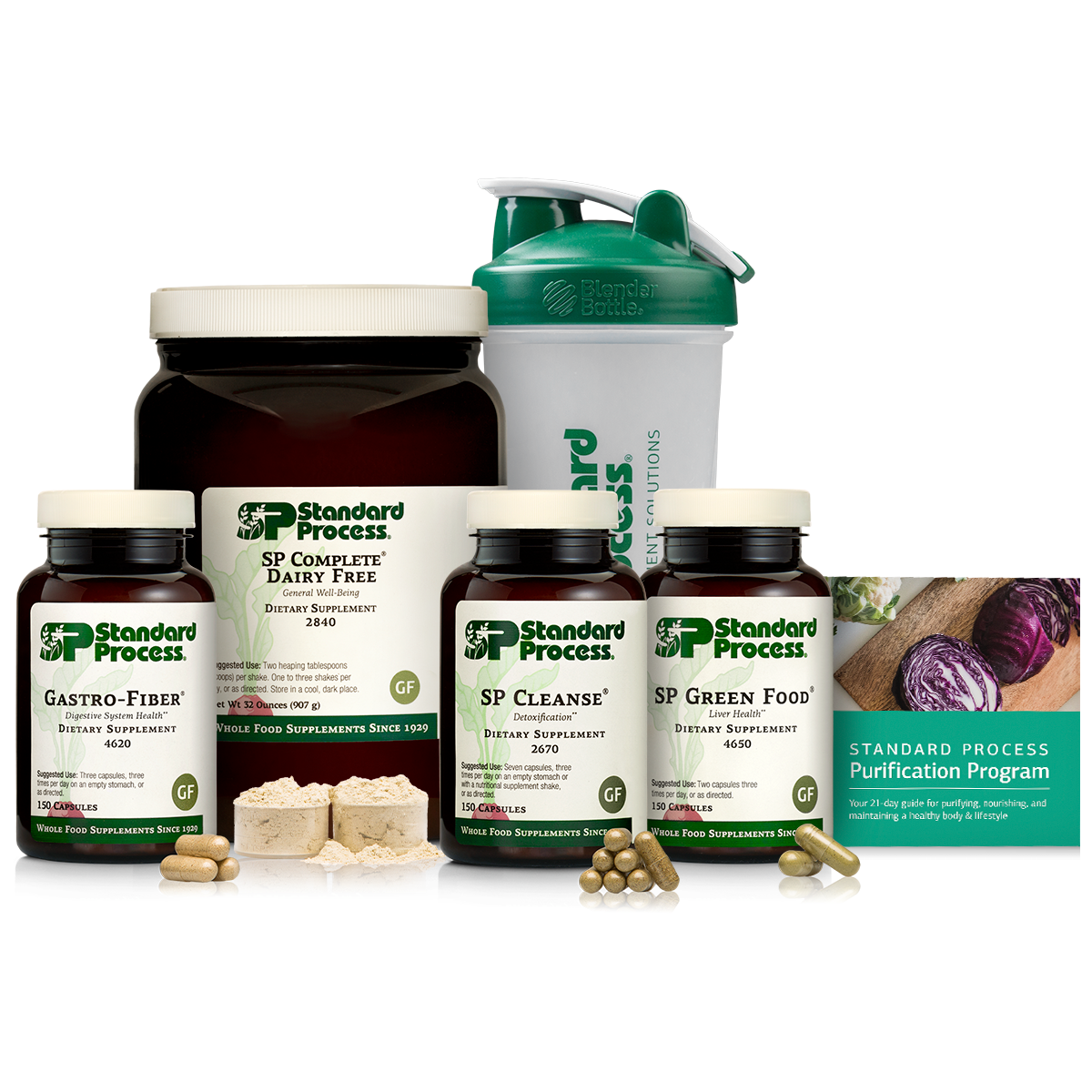 Purification Product Kit with SP Complete Dairy Free and Gastro-Fiber