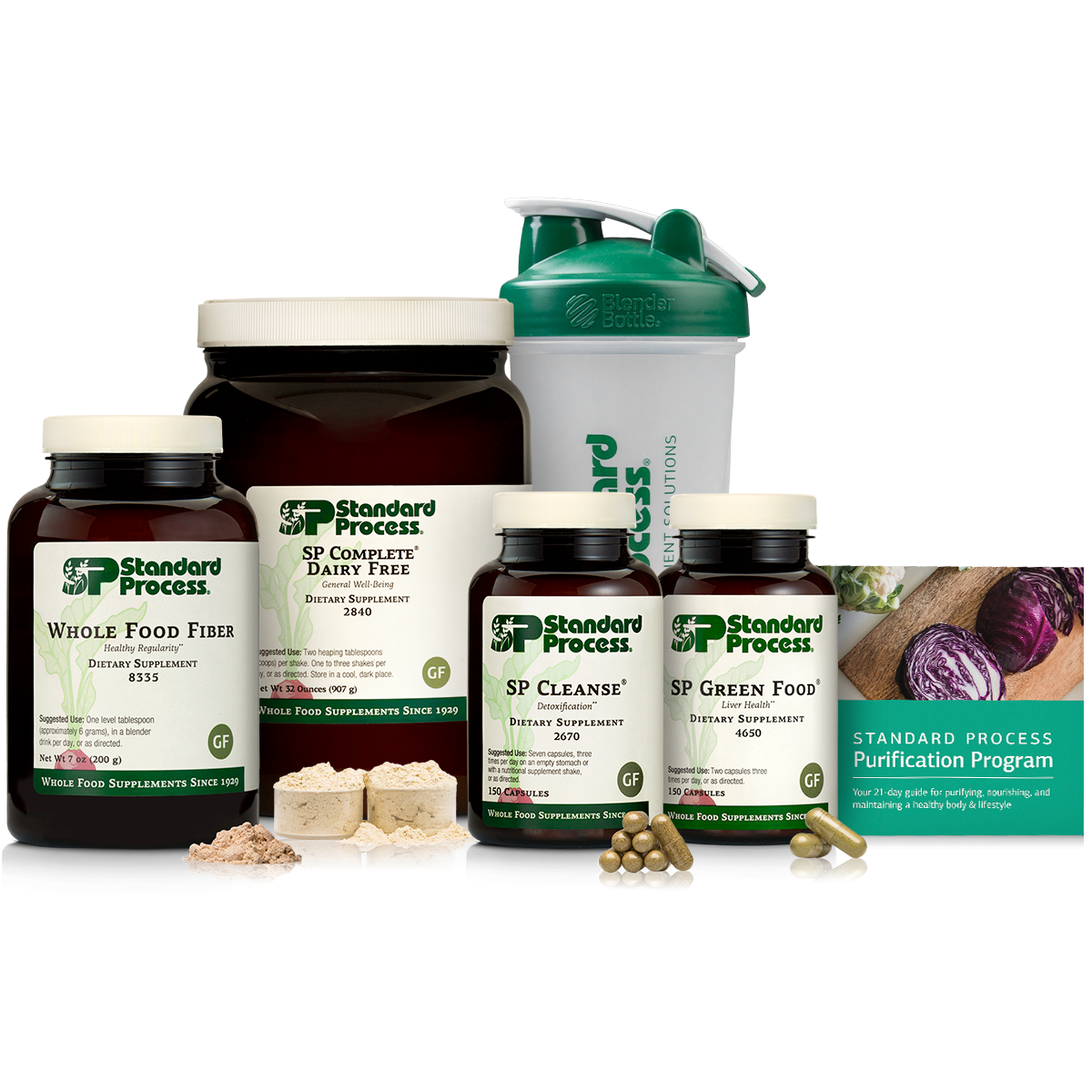 Purification Product Kit with SP Complete Dairy Free and Whole Food Fiber