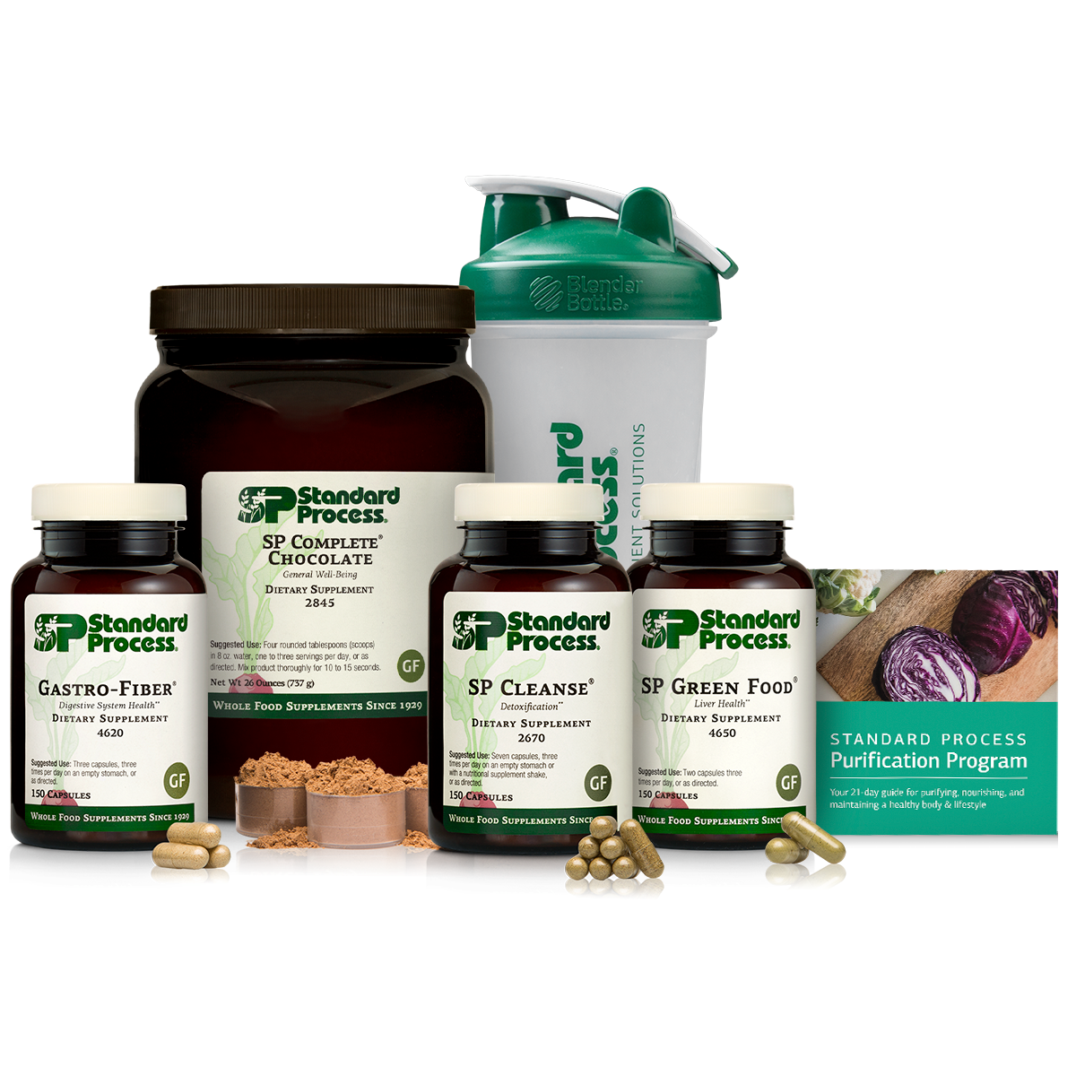 Purification Product Kit with SP Complete Chocolate and Gastro-Fiber