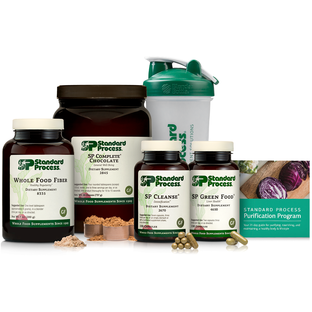 Purification Product Kit with SP Complete Chocolate and Whole Food Fiber