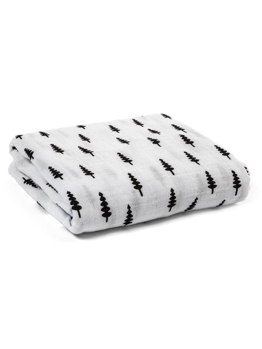 Organic Baby Swaddle Blanket- TREES