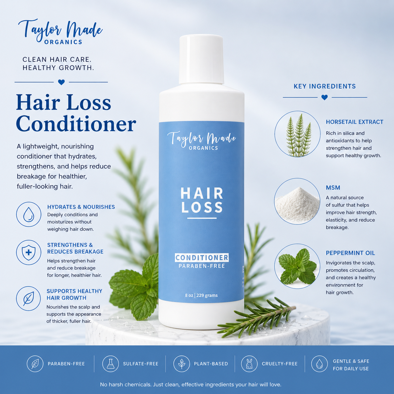 Hair Loss Conditioner – Strengthening Organic Growth