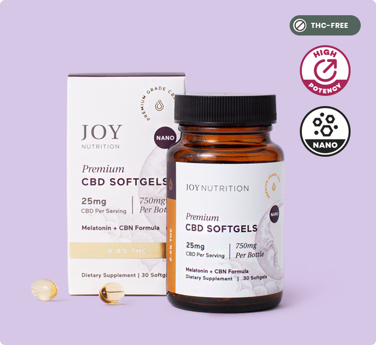 Broad Spectrum CBD Softgels with Melatonin & CBN for Sleep