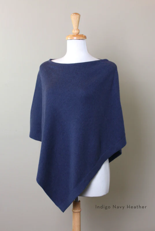 Women's Eco-Chic Poncho Sweater Knit Pullover (Organic)
