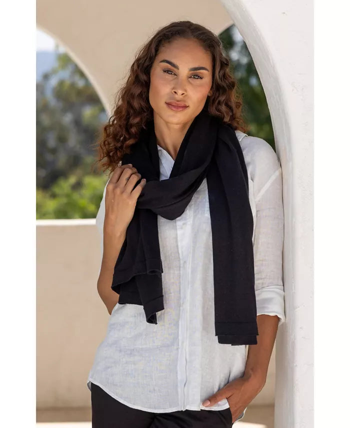 Dreamsoft Organic Cotton Travel Scarf - Black