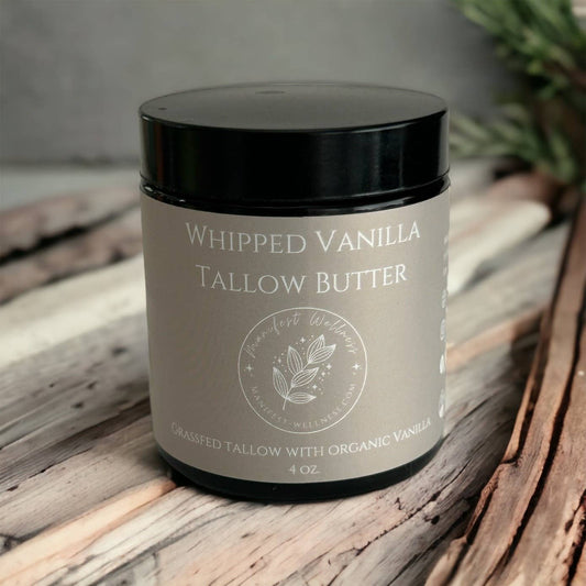 Vanilla Tallow Butter, Grassfed & Organic 4 oz.