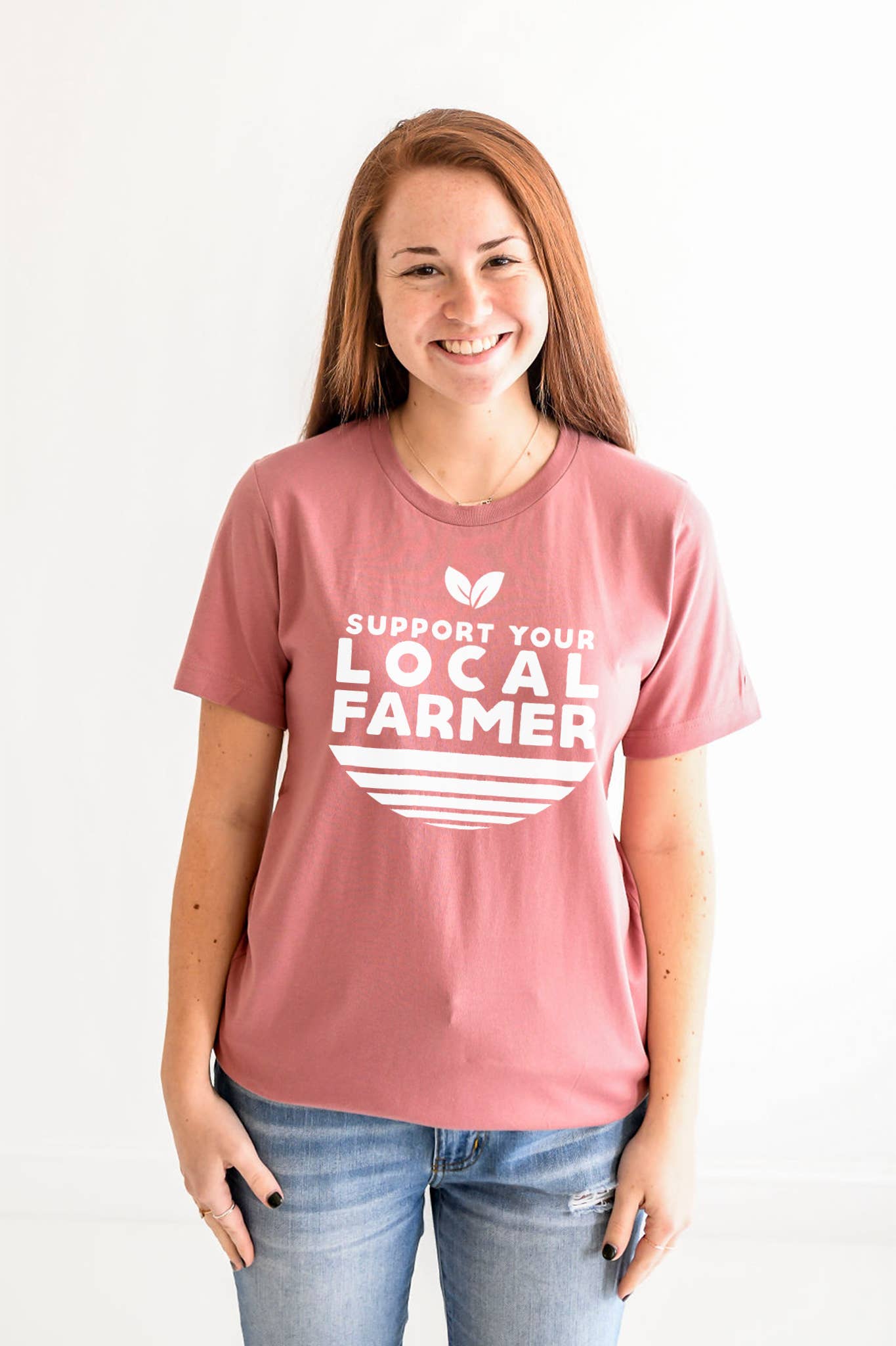 Support Local Farmer Graphic Tee Womens Clothing Farm Tshirt