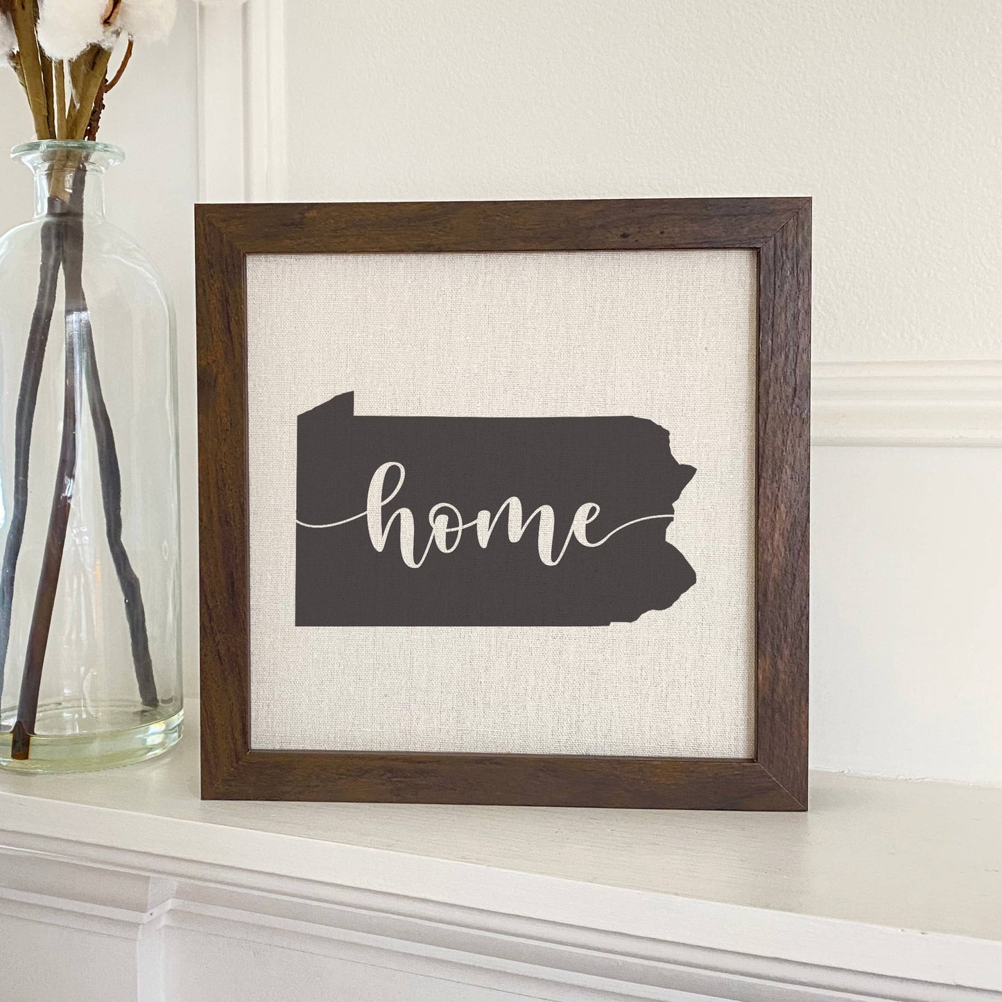 Washington State Art (Home) - Custom Framed Sign