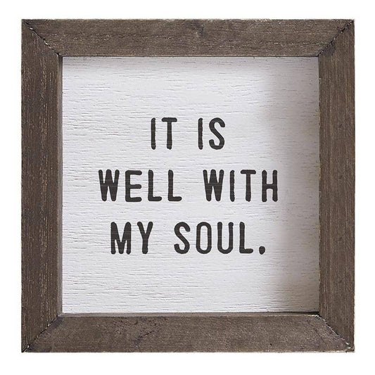 It Is Well With My Soul Wood Board