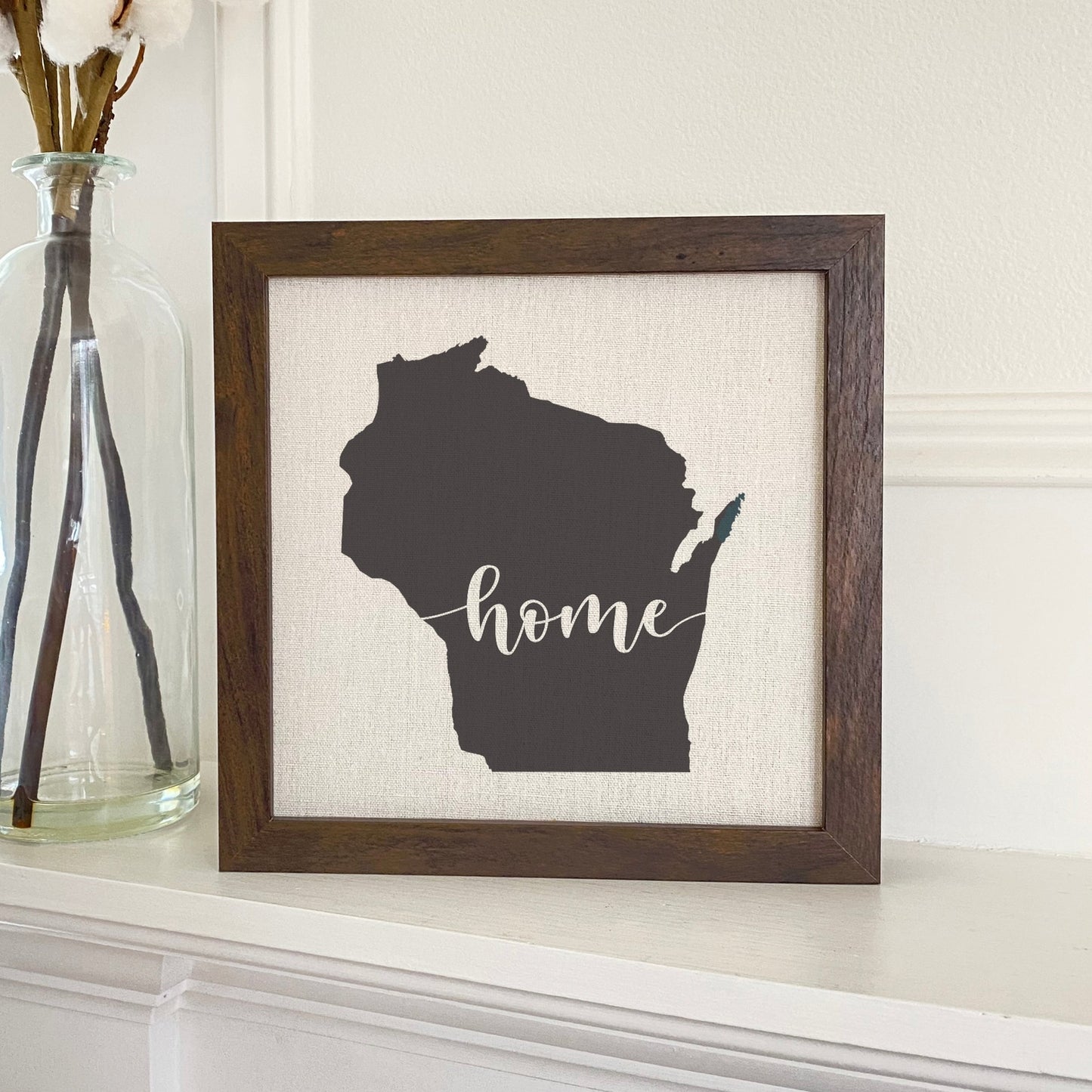 Washington State Art (Home) - Custom Framed Sign