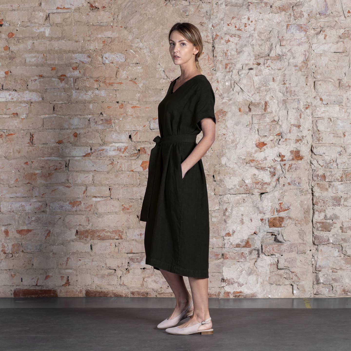 Organic 100% Linen Loose Dress Joelle