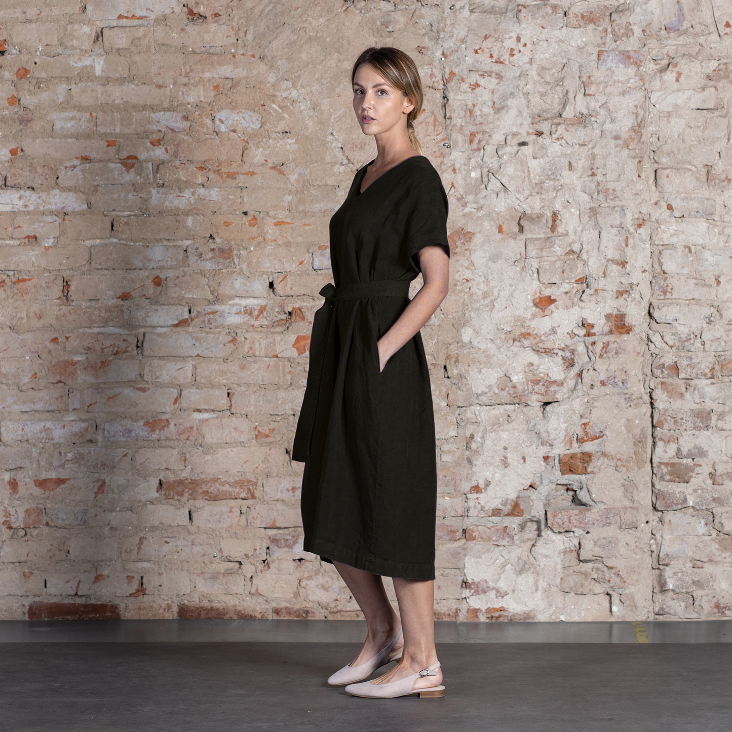 Organic 100% Linen Loose Dress Joelle