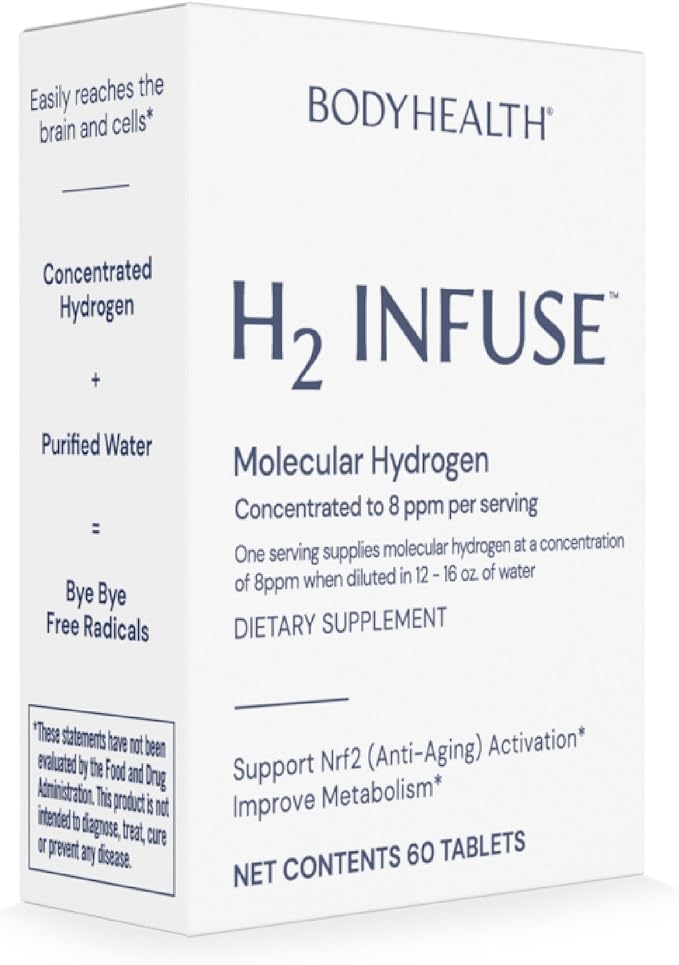 H2 Infuse- Molecular Hydrogen Tablets 
(60 tablets/60 serv.)