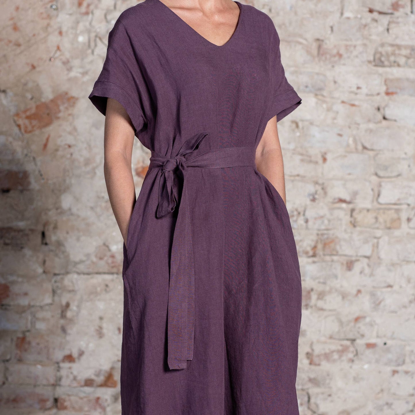 Organic 100% Linen Loose Dress Joelle