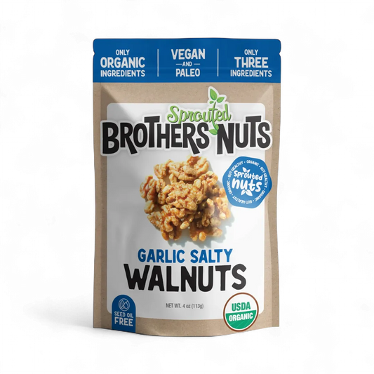 Organic Garlic Salty Sprouted Walnuts