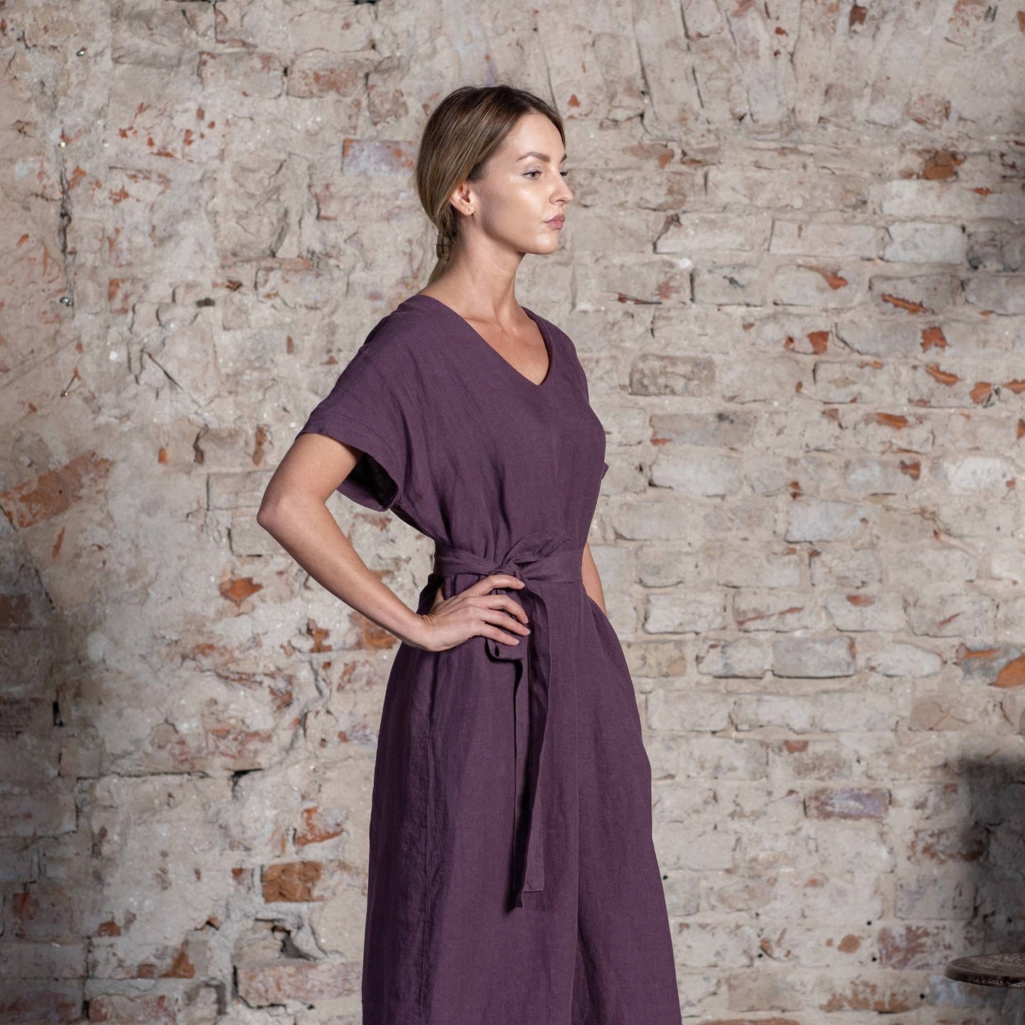 Organic 100% Linen Loose Dress Joelle