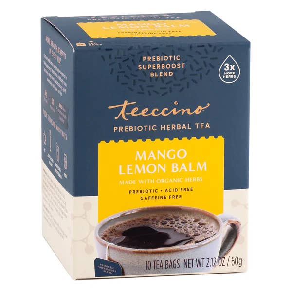 Mango Lemon Balm Prebiotic SuperBoost Herbal Tea