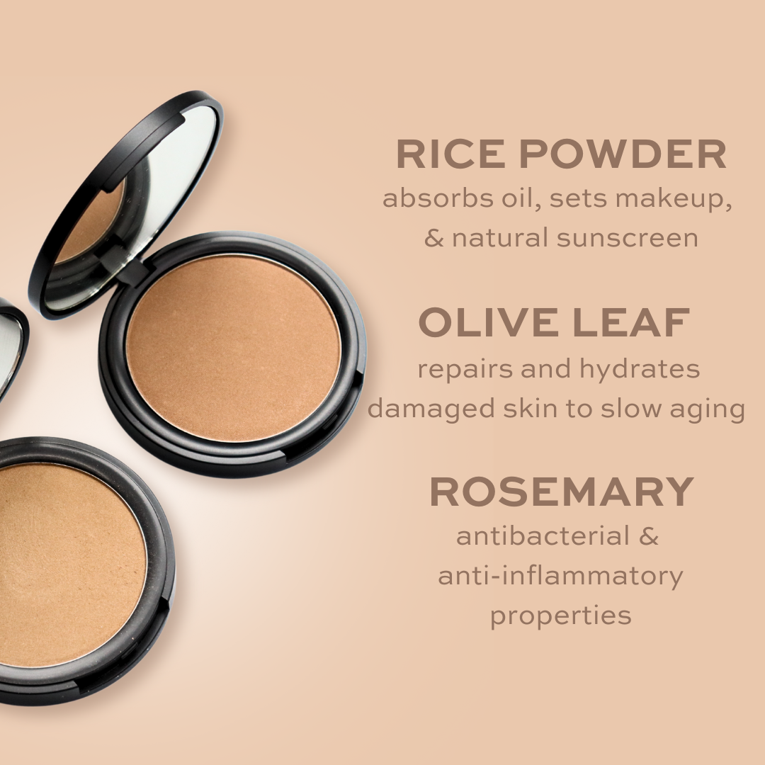 Pressed Mineral Bronzer – Organic, Vegan Sun-Kissed Glow