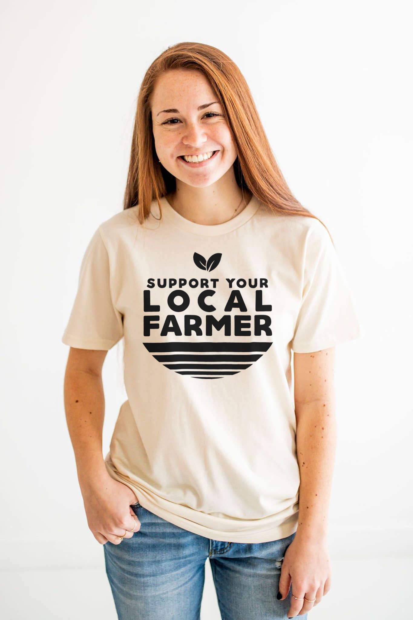 Support Local Farmer Graphic Tee Womens Clothing Farm Tshirt