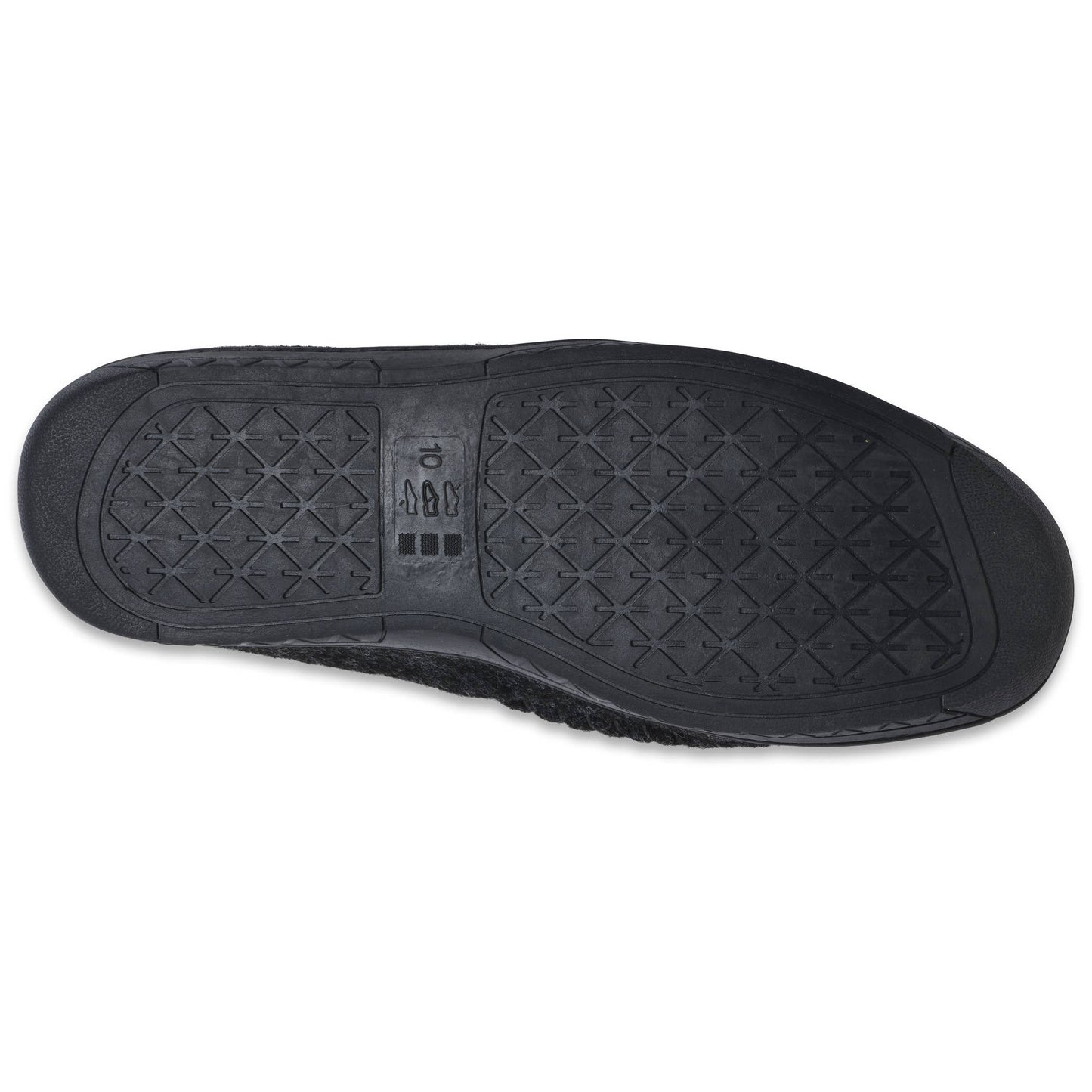 Mens faux wool mocassin slippers