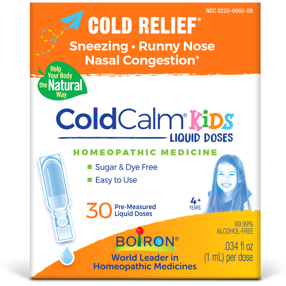 ColdCalm Kids Liquid Doses Boiron Homeopathics