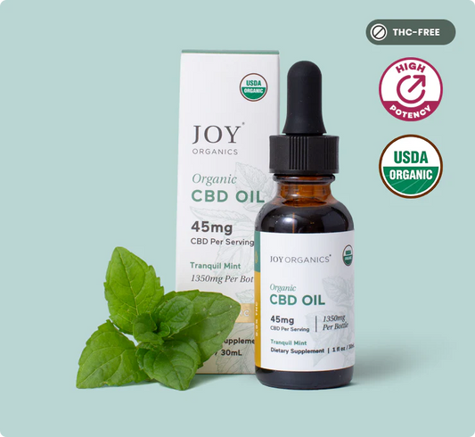 Joy Organics Organic CBD Oil 30mg Tranquil Mint