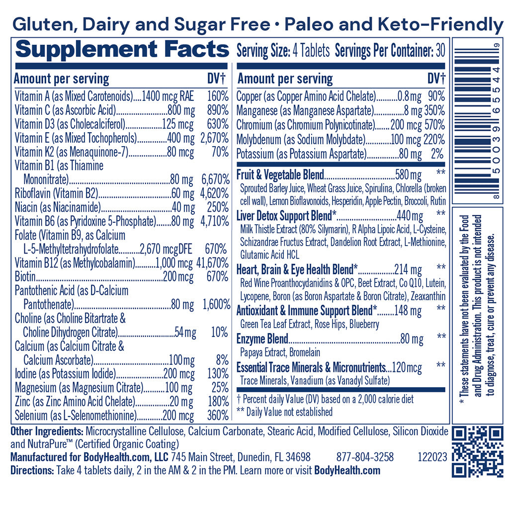 Multi Complete (Body Health) 
(120 tablets/30 serv.)