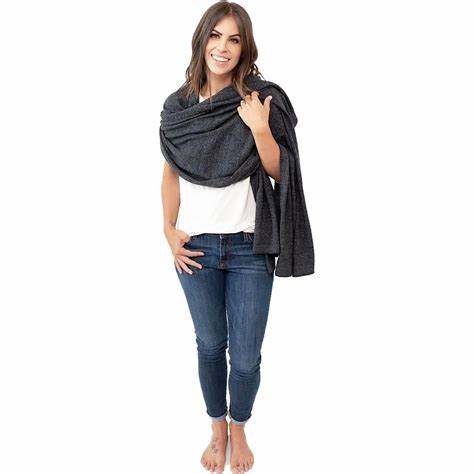 Dreamsoft Organic Cotton Travel Scarf - Graphite