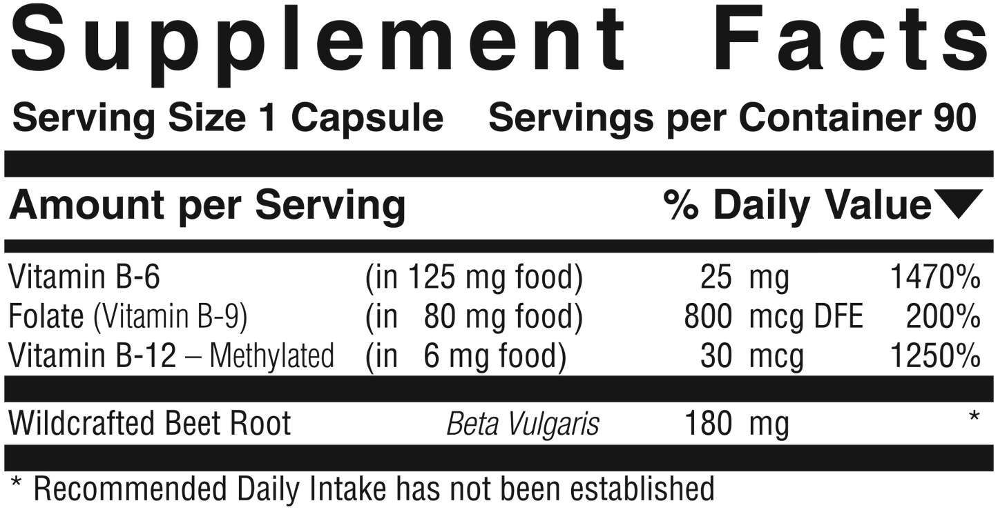 Vitamin B6, B12 & Folate