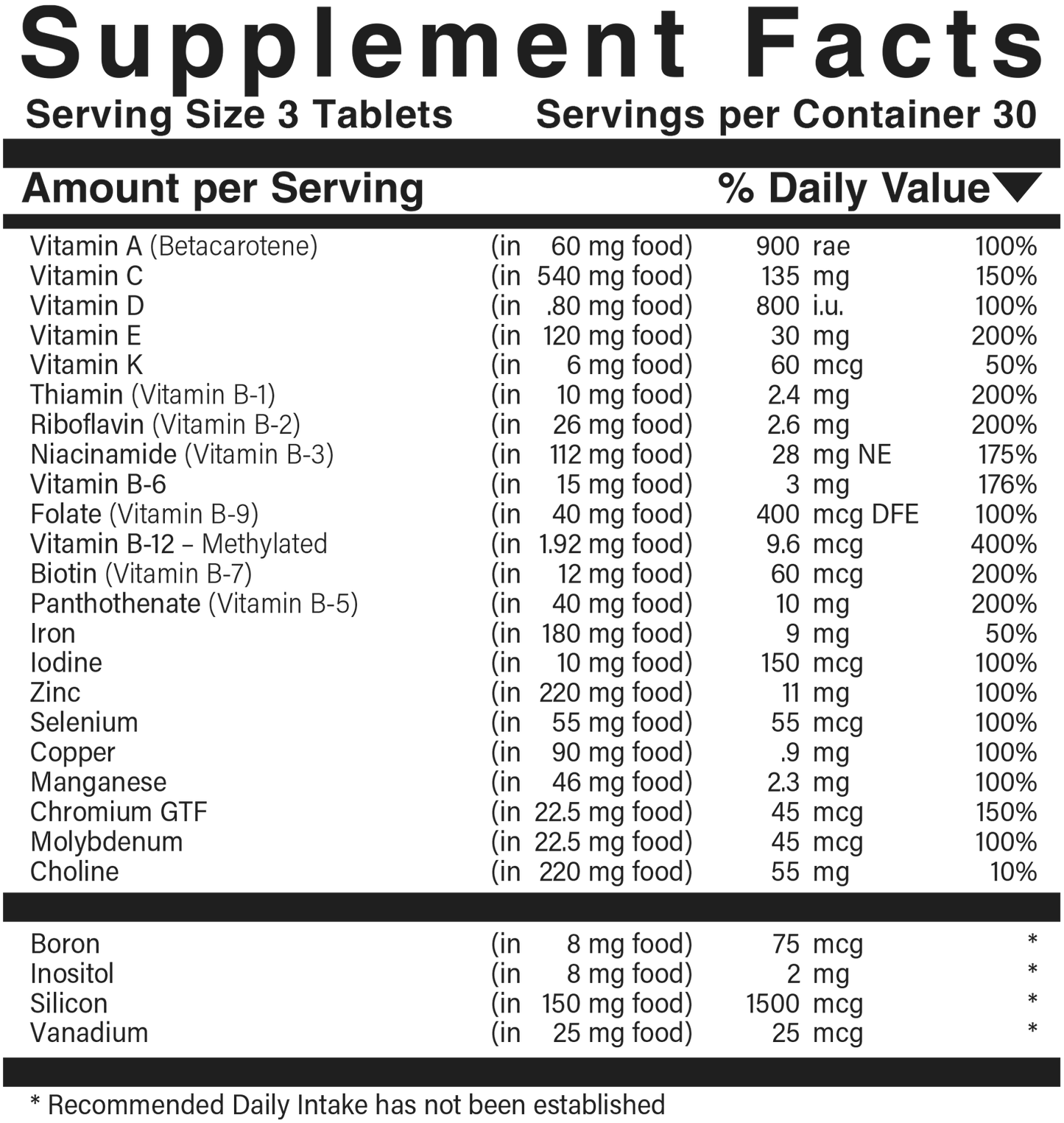 Vitamin-Mineral  LG