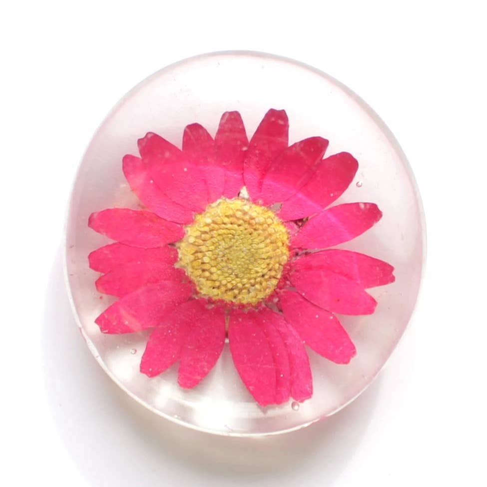 Real Flower Magnet - Glass Magnet
