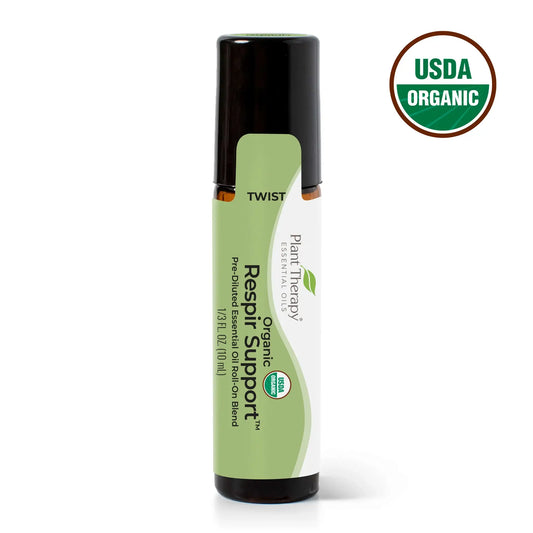 Organic Respir Support Essential Oil Blend 10 ml roll on