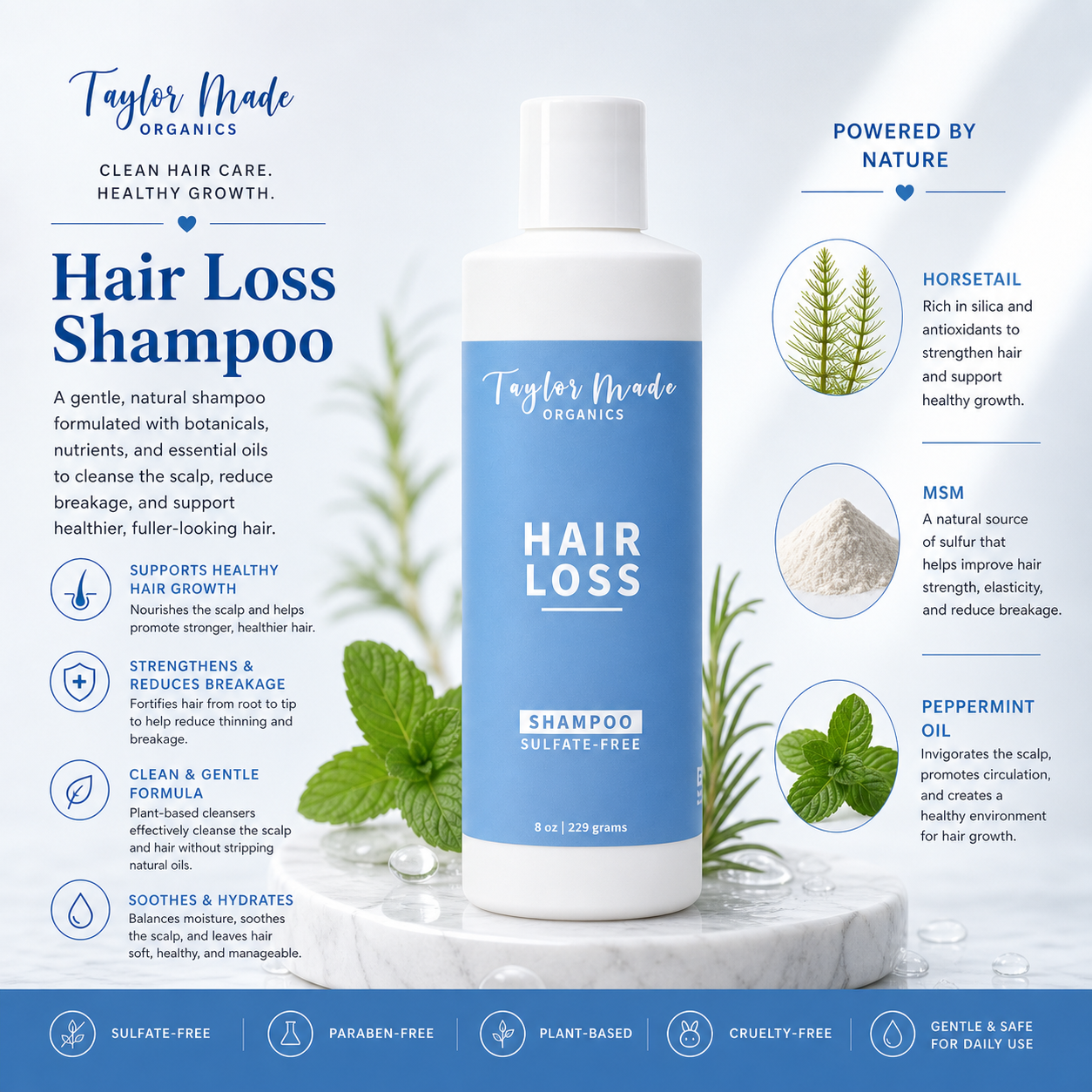 Hair Loss Shampoo | sulfate-free growth