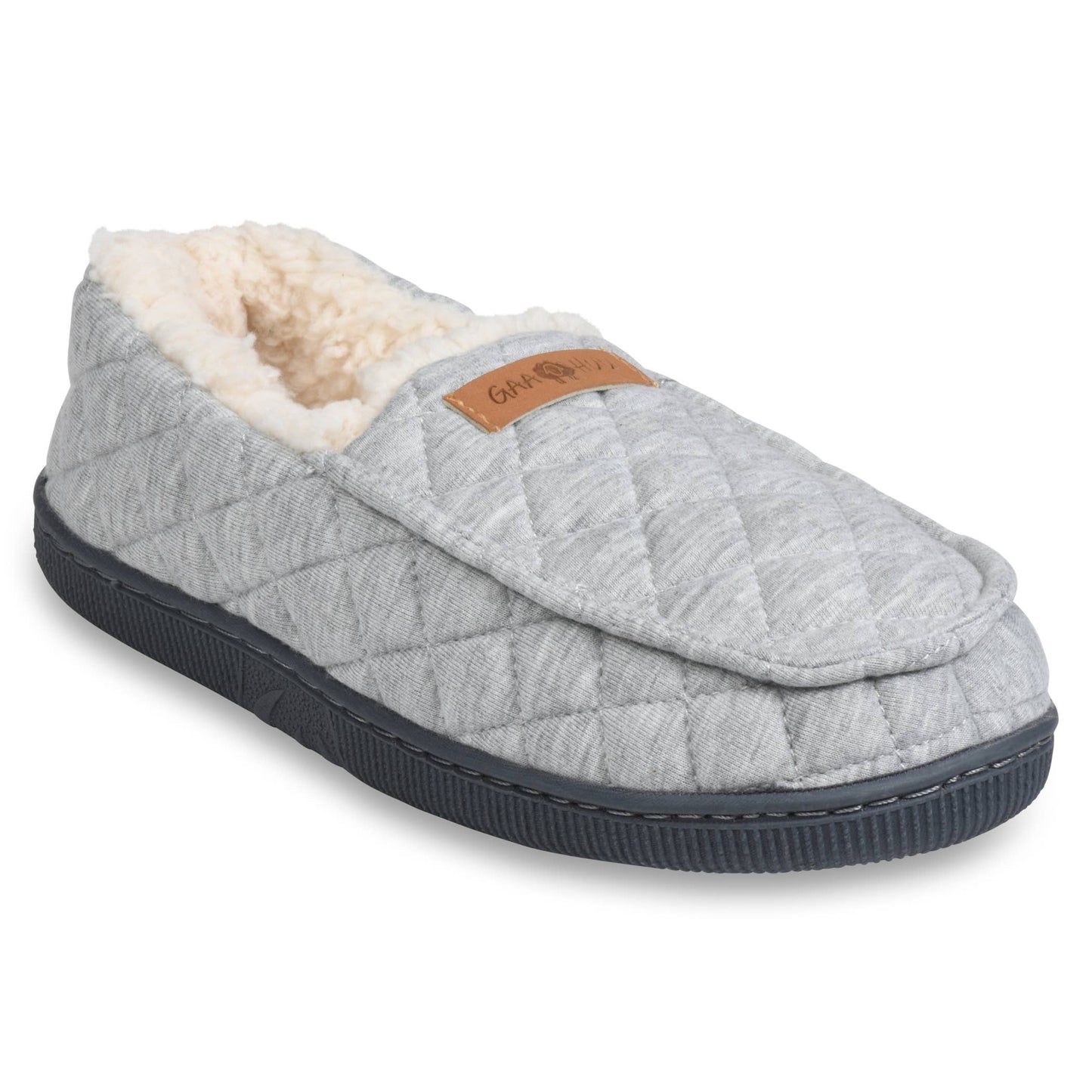 Womens jersey mocassin slipper