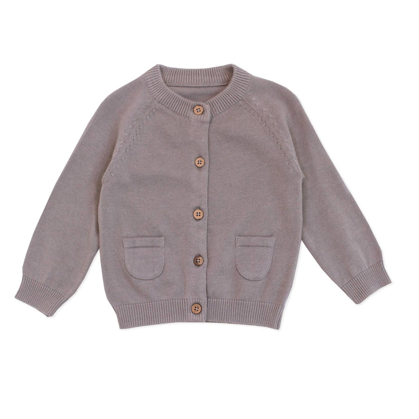 Milan Pastel Baby Button Cardigan Sweater (Organic Cotton)