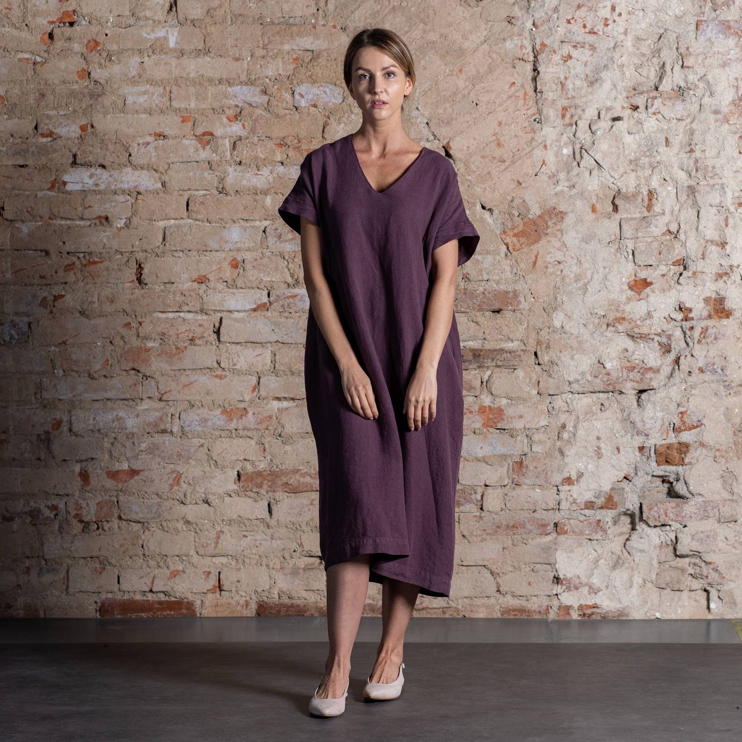 Organic 100% Linen Loose Dress Joelle