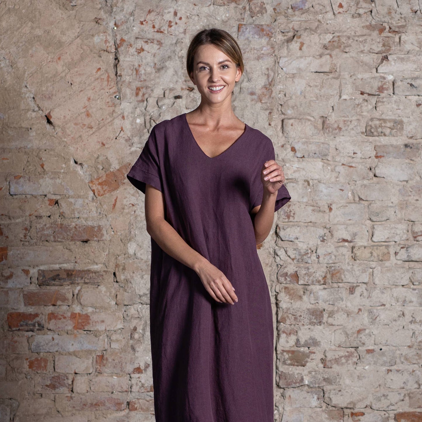 Organic 100% Linen Loose Dress Joelle
