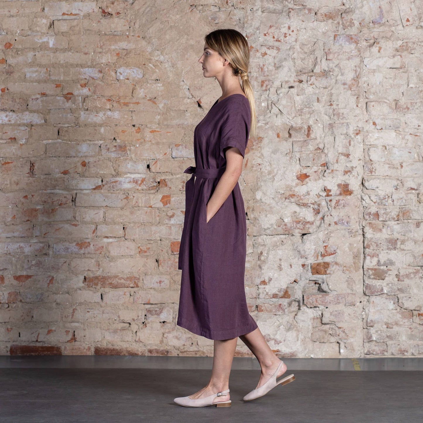 Organic 100% Linen Loose Dress Joelle